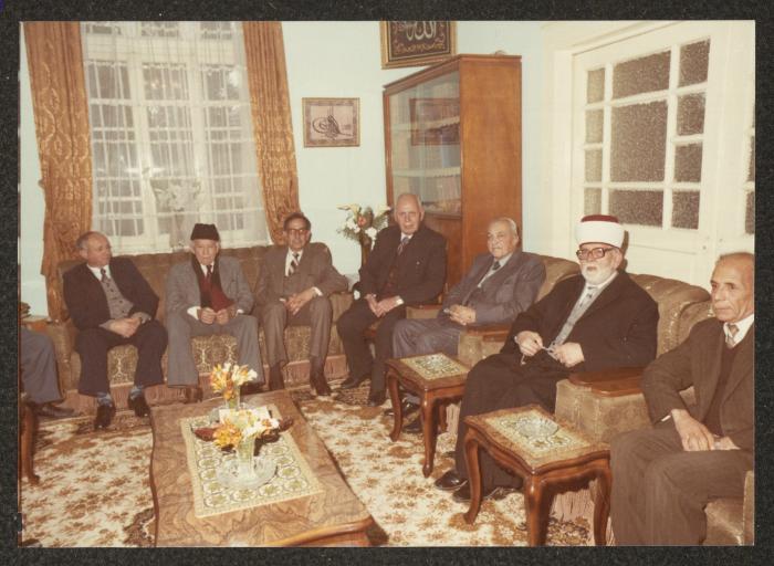 Sa'd Edin al-Alami at a Family Gathering in Jerusalem, the 1980s