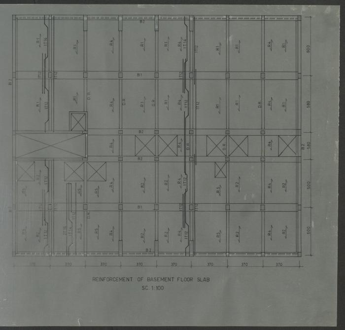 Reinforcement Plan for a Building, the 1970s and 1980s 