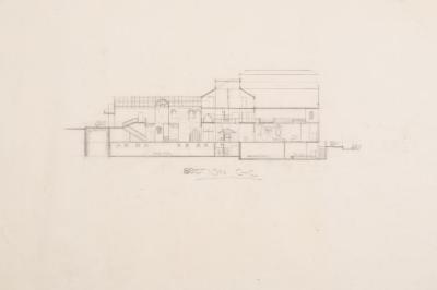 
A Draft of the Section (C-C) of a Building, the 1970s and 1980s 
