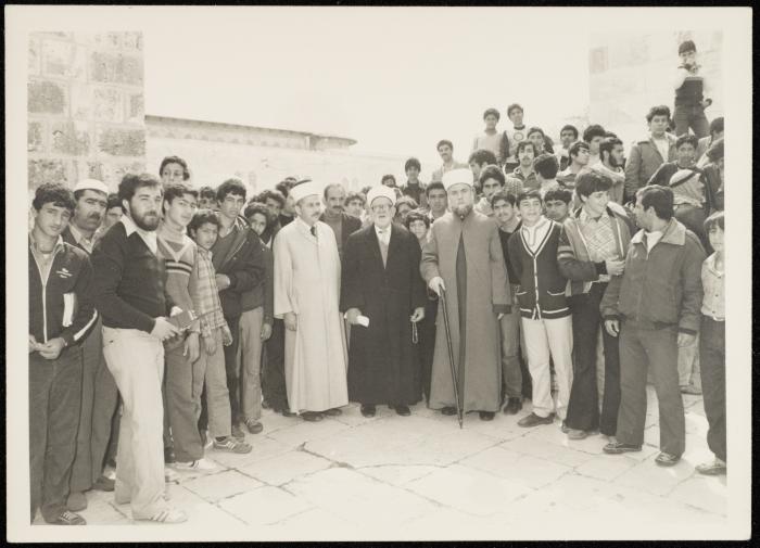 Sa'd Edin al-Alami with People in Jerusalem, 1983
