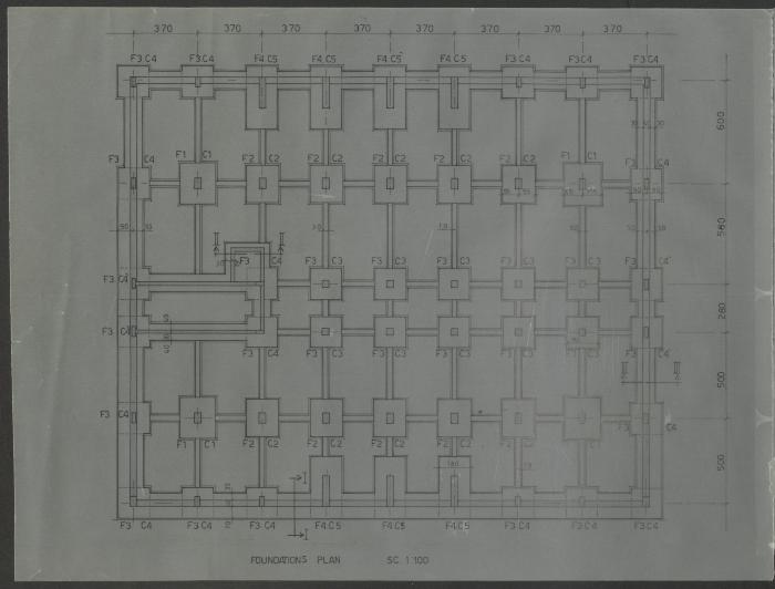 Reinforcement Plan for a Building, the 1970s and 1980s 
