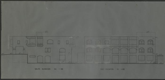 The Plan for the Gym Building's Four Sides, Jericho, the 1980s 