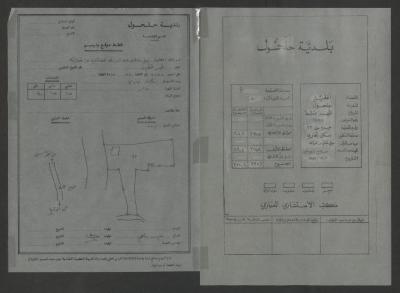 مخطط سكن تجاري لعائلة عناني، حلحول، 2 كانون الأول 1989