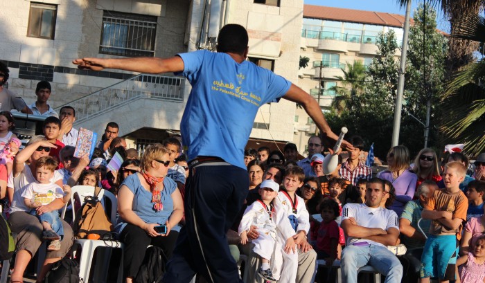 The Palestinian Circus School Participates in Wein 'a Ramallah Festival 