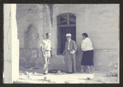 Sa'd Edin al-Alami Visiting Akka Mosque, 14 September 1988