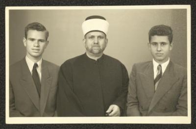 Sa'd Edin al-Alami with his Sons, the 1950s