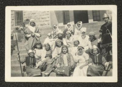 Ismat Nusseibeh at al-Quds Women's College in Jerusalem, 1935 