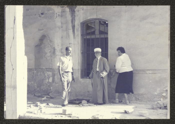 Sa'd Edin al-Alami Visiting Akka Mosque, 14 September 1988
