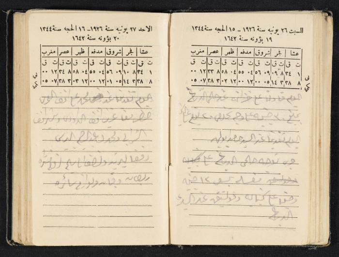 Abdel-Rahman al-Haj Ibrahim Diaries, Tulkarm, 1926