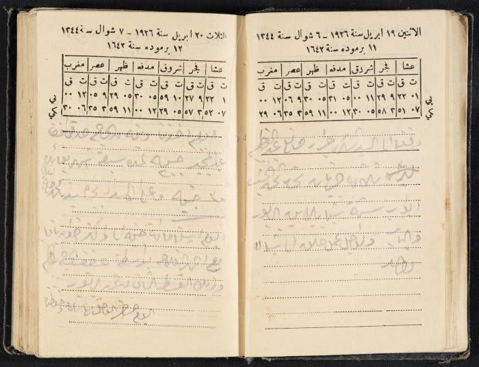 Abdel-Rahman al-Haj Ibrahim Diaries, Tulkarm, 1926