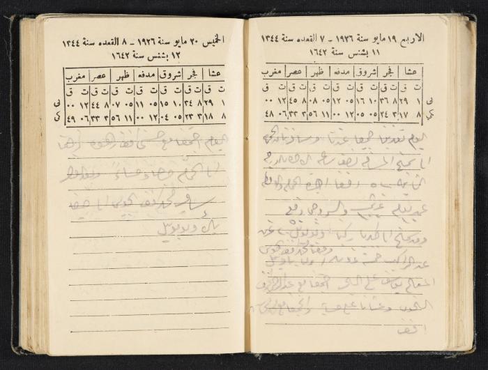Abdel-Rahman al-Haj Ibrahim Diaries, Tulkarm, 1926