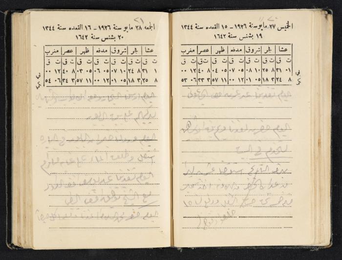 Abdel-Rahman al-Haj Ibrahim Diaries, Tulkarm, 1926