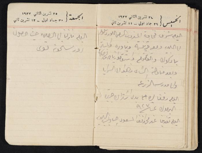 مذكرات عبدالرحمن الحاج إبراهيم، طولكرم، 1927