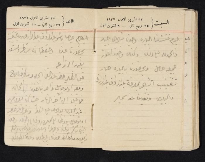 مذكرات عبدالرحمن الحاج إبراهيم، طولكرم، 1927