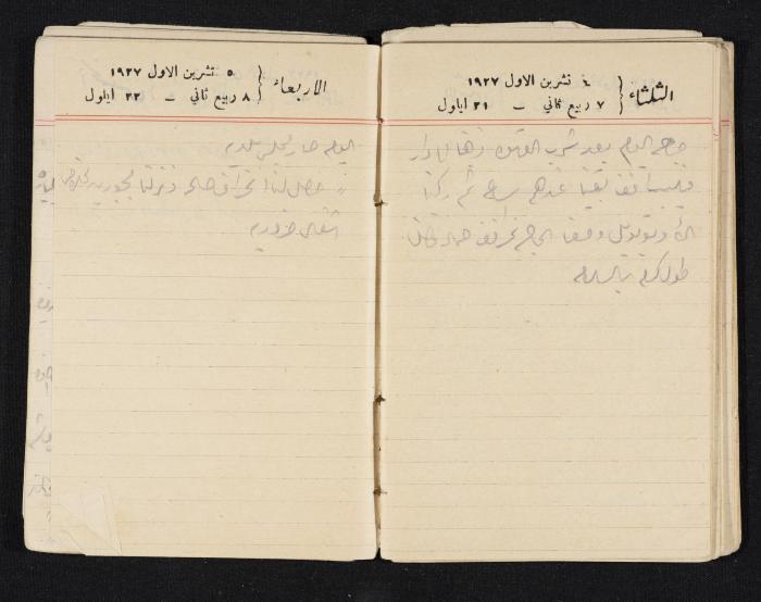 مذكرات عبدالرحمن الحاج إبراهيم، طولكرم، 1927