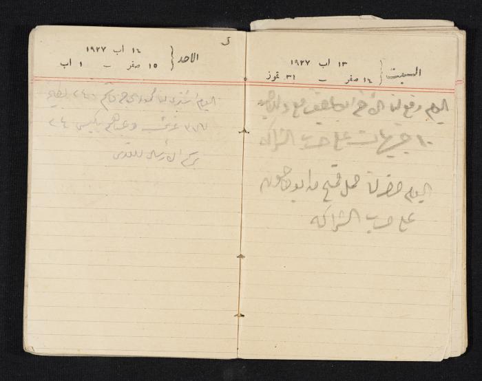 مذكرات عبدالرحمن الحاج إبراهيم، طولكرم، 1927