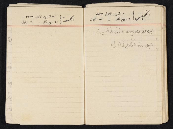 مذكرات عبدالرحمن الحاج إبراهيم، طولكرم، 1927