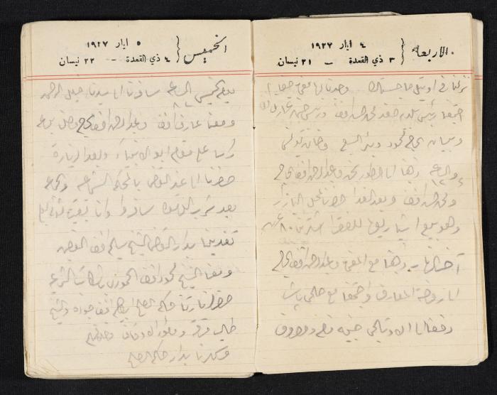 مذكرات عبدالرحمن الحاج إبراهيم، طولكرم، 1927