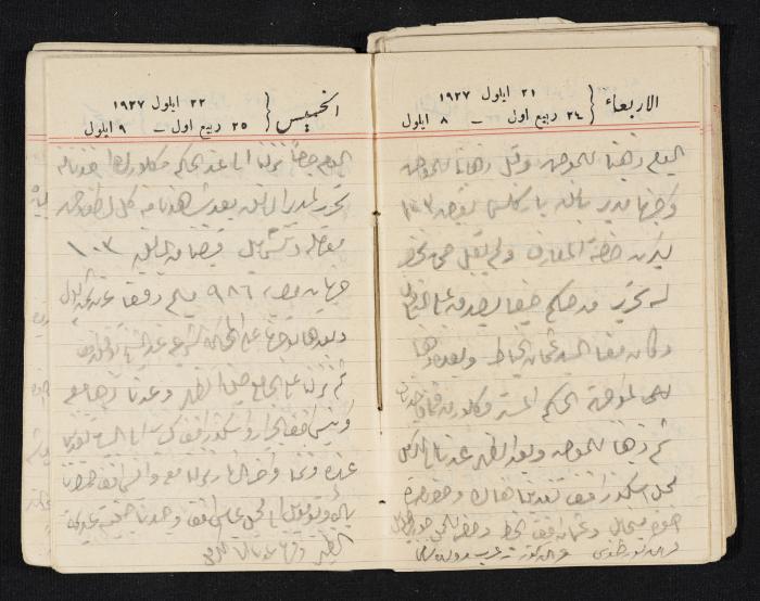 مذكرات عبدالرحمن الحاج إبراهيم، طولكرم، 1927