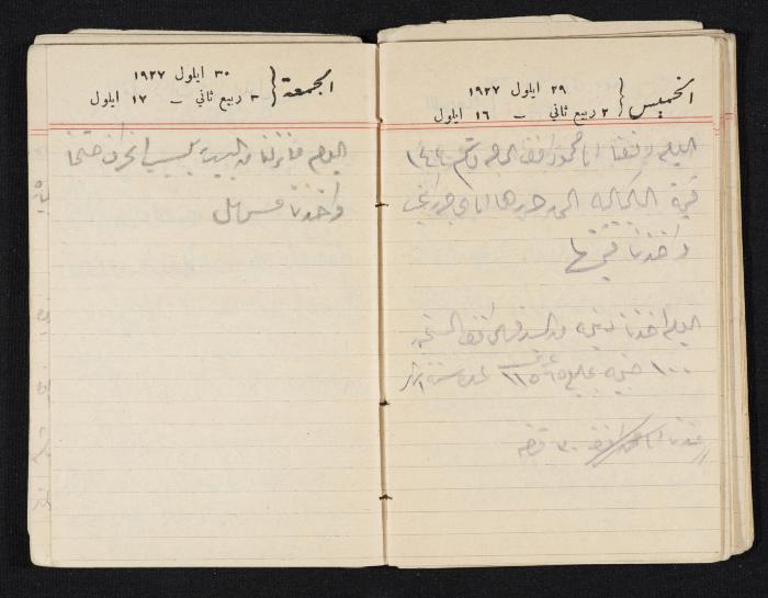 مذكرات عبدالرحمن الحاج إبراهيم، طولكرم، 1927