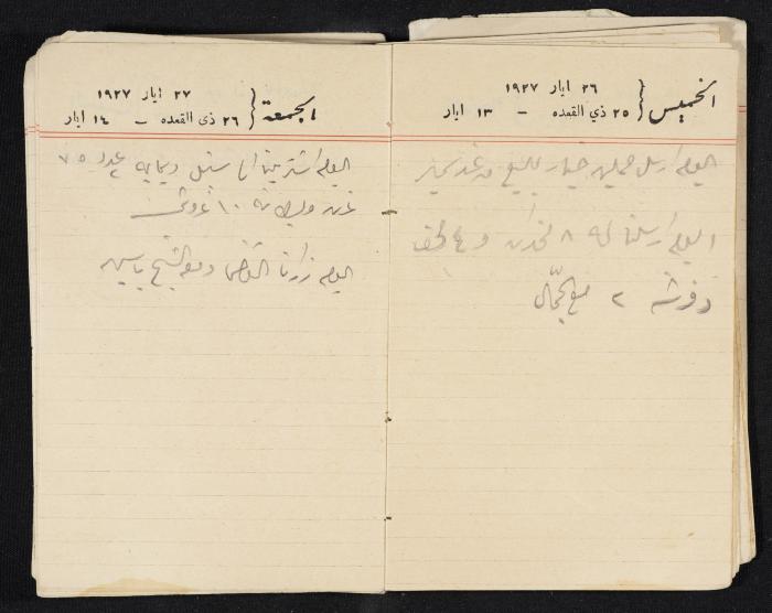 مذكرات عبدالرحمن الحاج إبراهيم، طولكرم، 1927