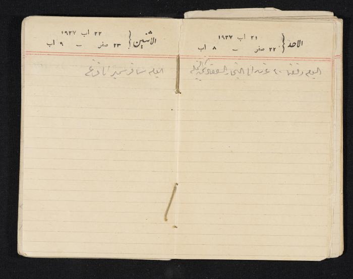مذكرات عبدالرحمن الحاج إبراهيم، طولكرم، 1927