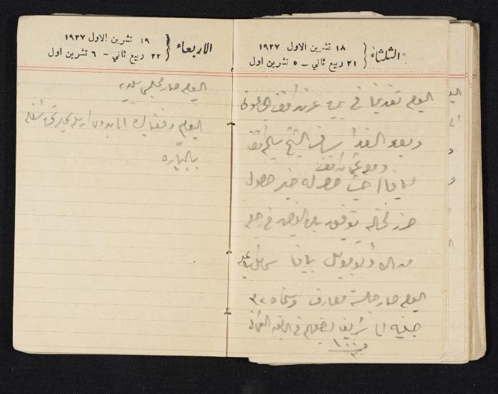 مذكرات عبدالرحمن الحاج إبراهيم، طولكرم، 1927
