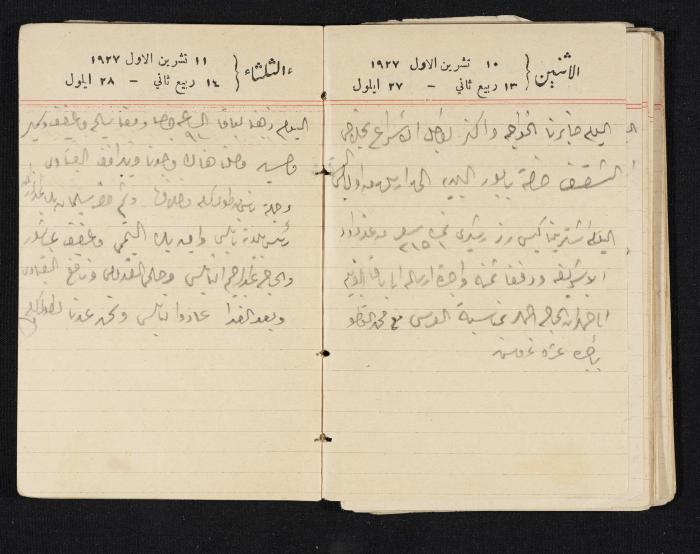 مذكرات عبدالرحمن الحاج إبراهيم، طولكرم، 1927