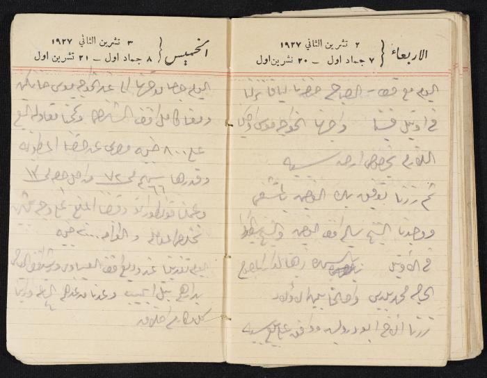 مذكرات عبدالرحمن الحاج إبراهيم، طولكرم، 1927