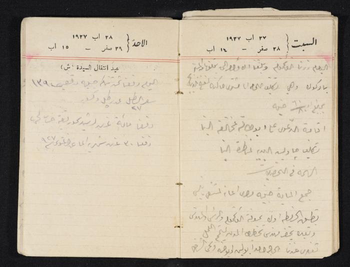 مذكرات عبدالرحمن الحاج إبراهيم، طولكرم، 1927