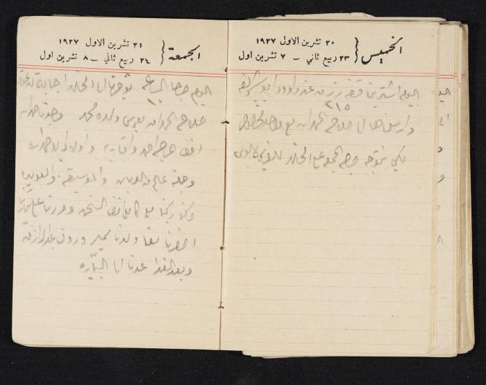 مذكرات عبدالرحمن الحاج إبراهيم، طولكرم، 1927