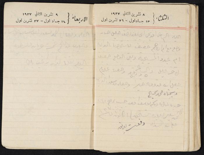 مذكرات عبدالرحمن الحاج إبراهيم، طولكرم، 1927