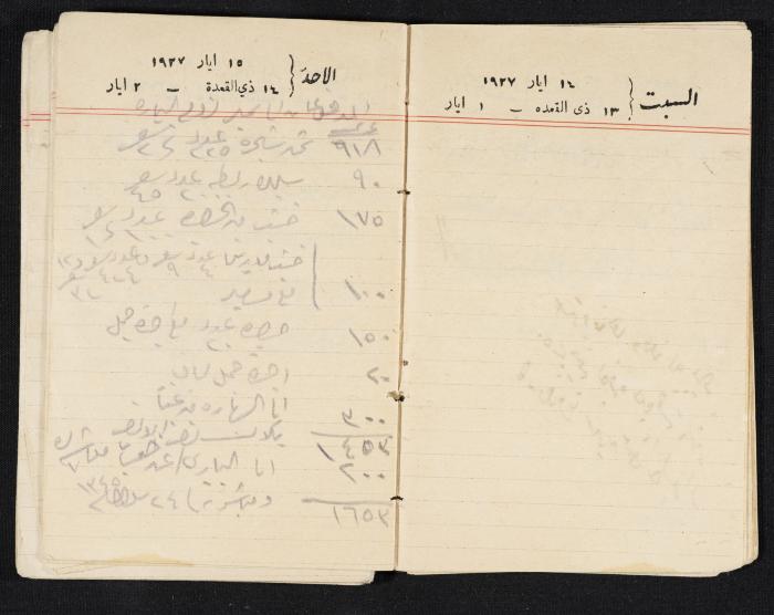 مذكرات عبدالرحمن الحاج إبراهيم، طولكرم، 1927