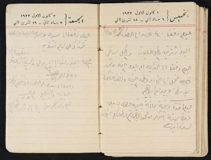 مذكرات عبدالرحمن الحاج إبراهيم، طولكرم، 1927