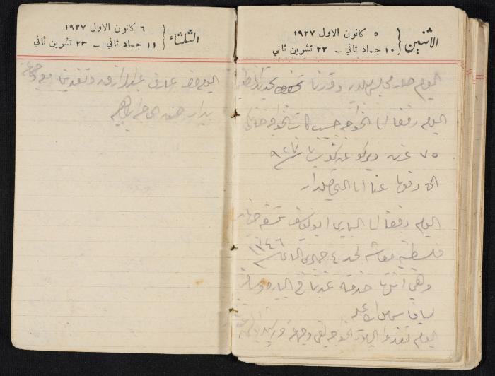 مذكرات عبدالرحمن الحاج إبراهيم، طولكرم، 1927