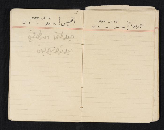 مذكرات عبدالرحمن الحاج إبراهيم، طولكرم، 1927