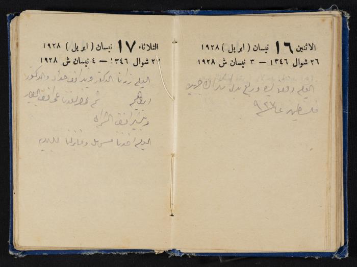 Abdel-Rahman al-Haj Ibrahim Diaries, Tulkarm, 1928