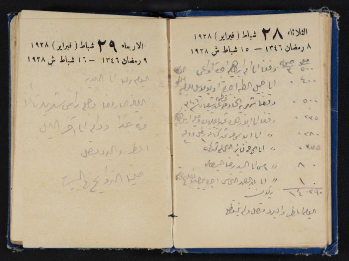 Abdel-Rahman al-Haj Ibrahim Diaries, Tulkarm, 1928