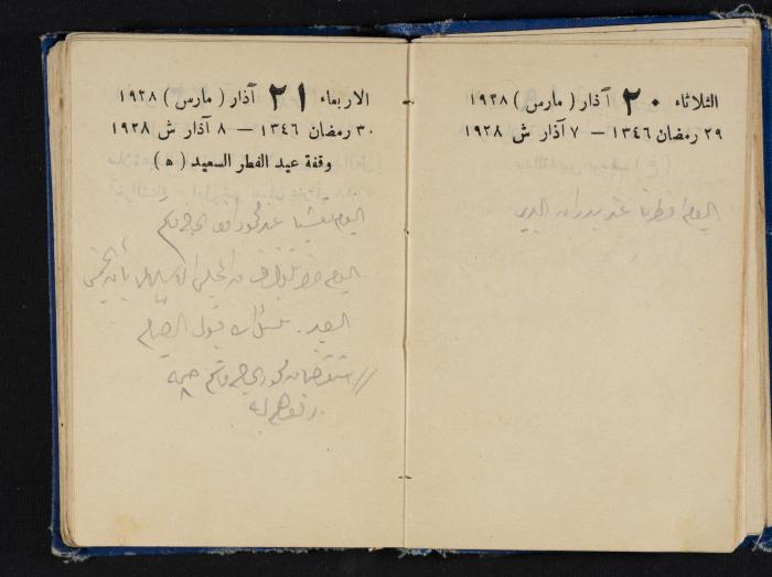 Abdel-Rahman al-Haj Ibrahim Diaries, Tulkarm, 1928