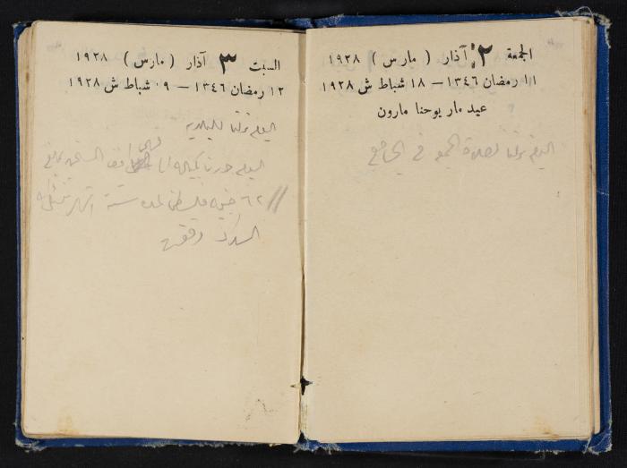 Abdel-Rahman al-Haj Ibrahim Diaries, Tulkarm, 1928