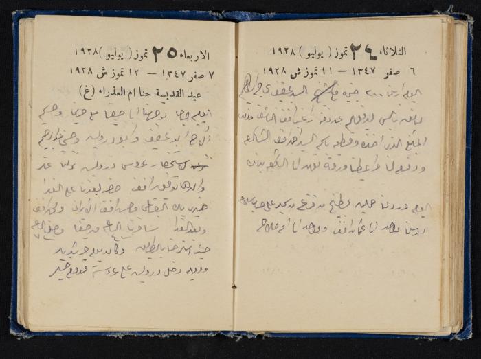 Abdel-Rahman al-Haj Ibrahim Diaries, Tulkarm, 1928