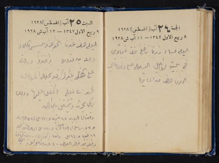 Abdel-Rahman al-Haj Ibrahim Diaries, Tulkarm, 1928