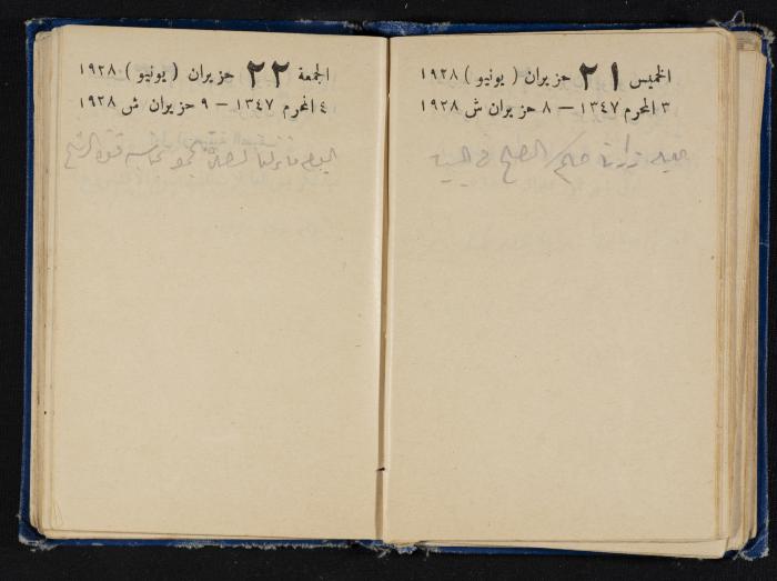Abdel-Rahman al-Haj Ibrahim Diaries, Tulkarm, 1928