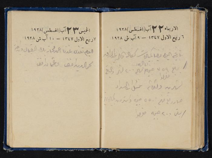 Abdel-Rahman al-Haj Ibrahim Diaries, Tulkarm, 1928