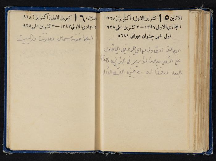 Abdel-Rahman al-Haj Ibrahim Diaries, Tulkarm, 1928