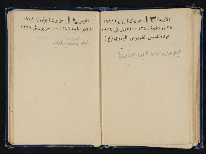 Abdel-Rahman al-Haj Ibrahim Diaries, Tulkarm, 1928