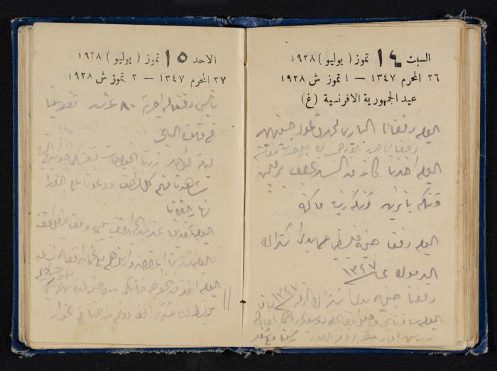 Abdel-Rahman al-Haj Ibrahim Diaries, Tulkarm, 1928