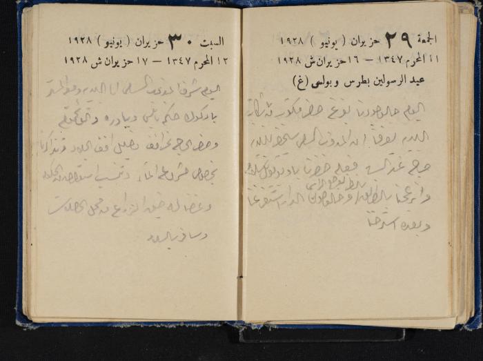 Abdel-Rahman al-Haj Ibrahim Diaries, Tulkarm, 1928
