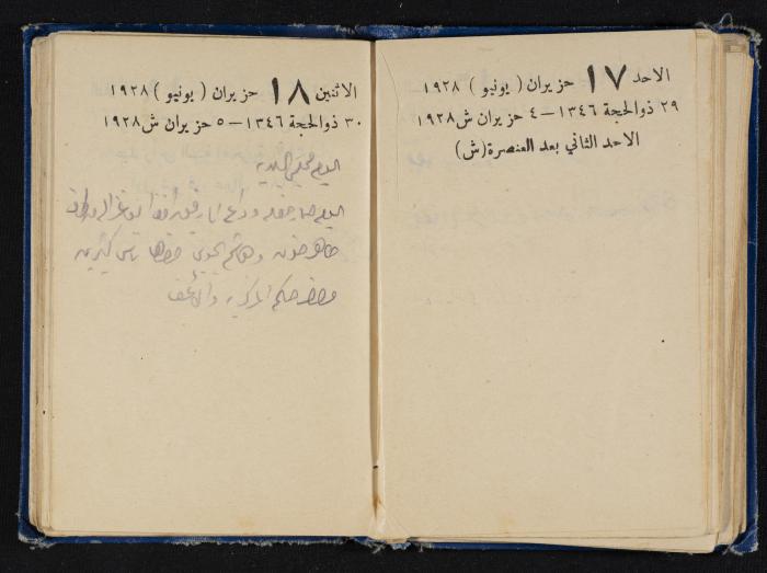 Abdel-Rahman al-Haj Ibrahim Diaries, Tulkarm, 1928