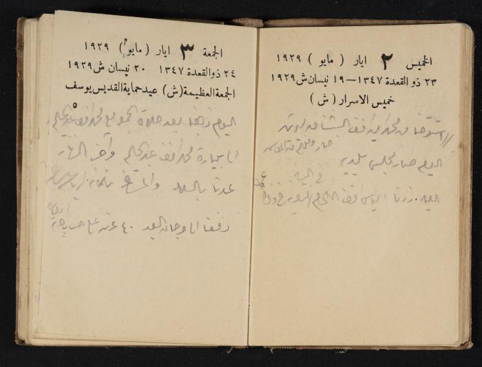 Abdel-Rahman al-Haj Ibrahim Diaries, Tulkarm, 1929